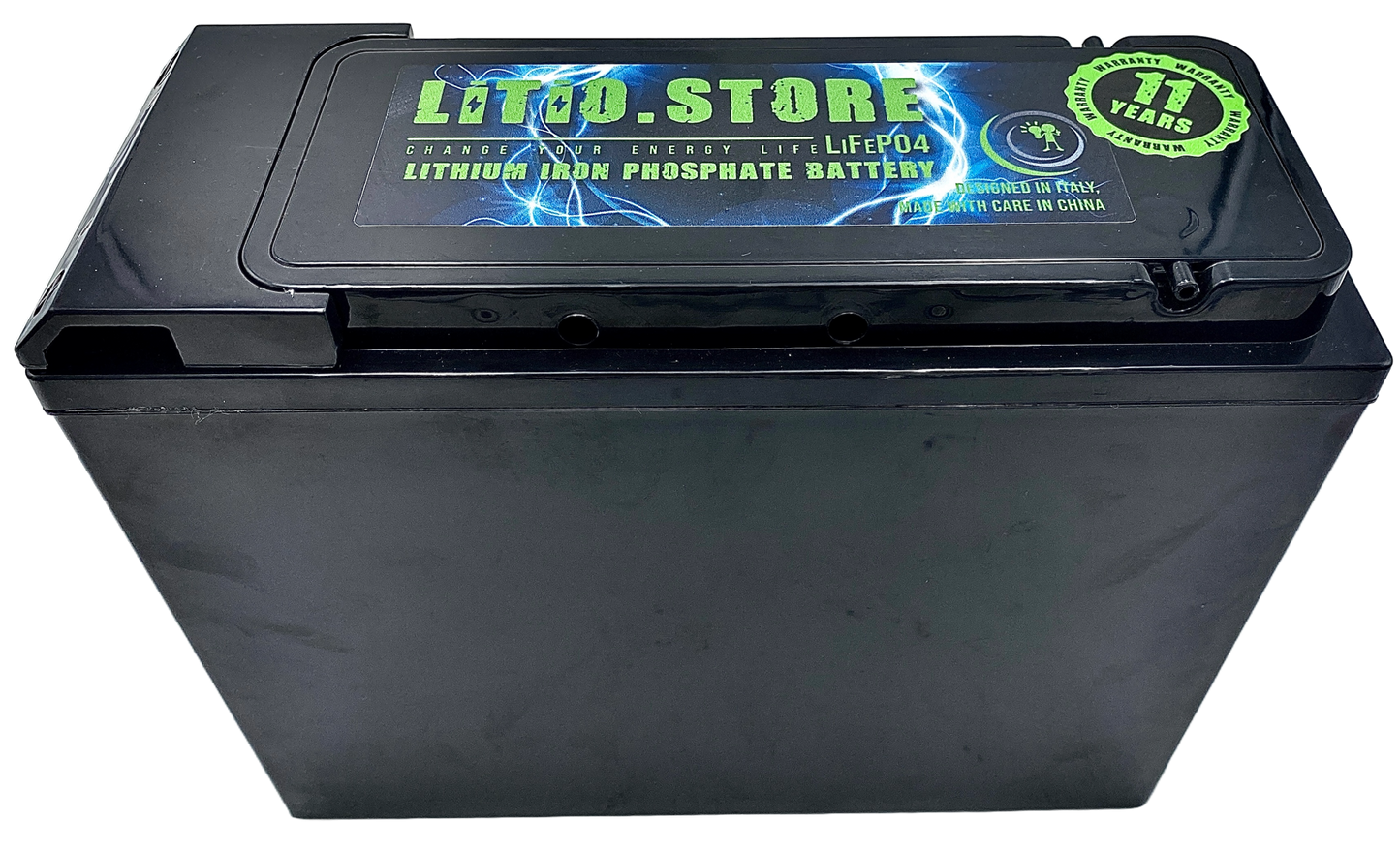 Batteria LiFePO4 12V 60Ah Litio Store LFP 70A BMS 768Wh Serie Ultraslim