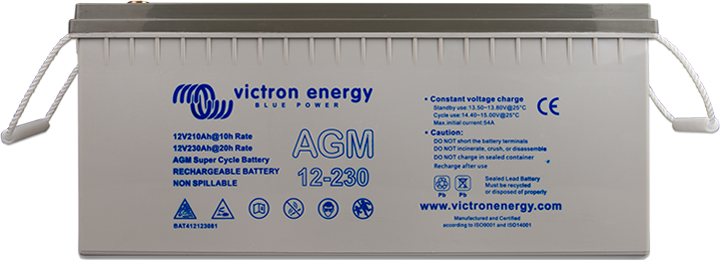 Batteria Victron 12V 100Ah AGM Super Cycle M6 al piombo