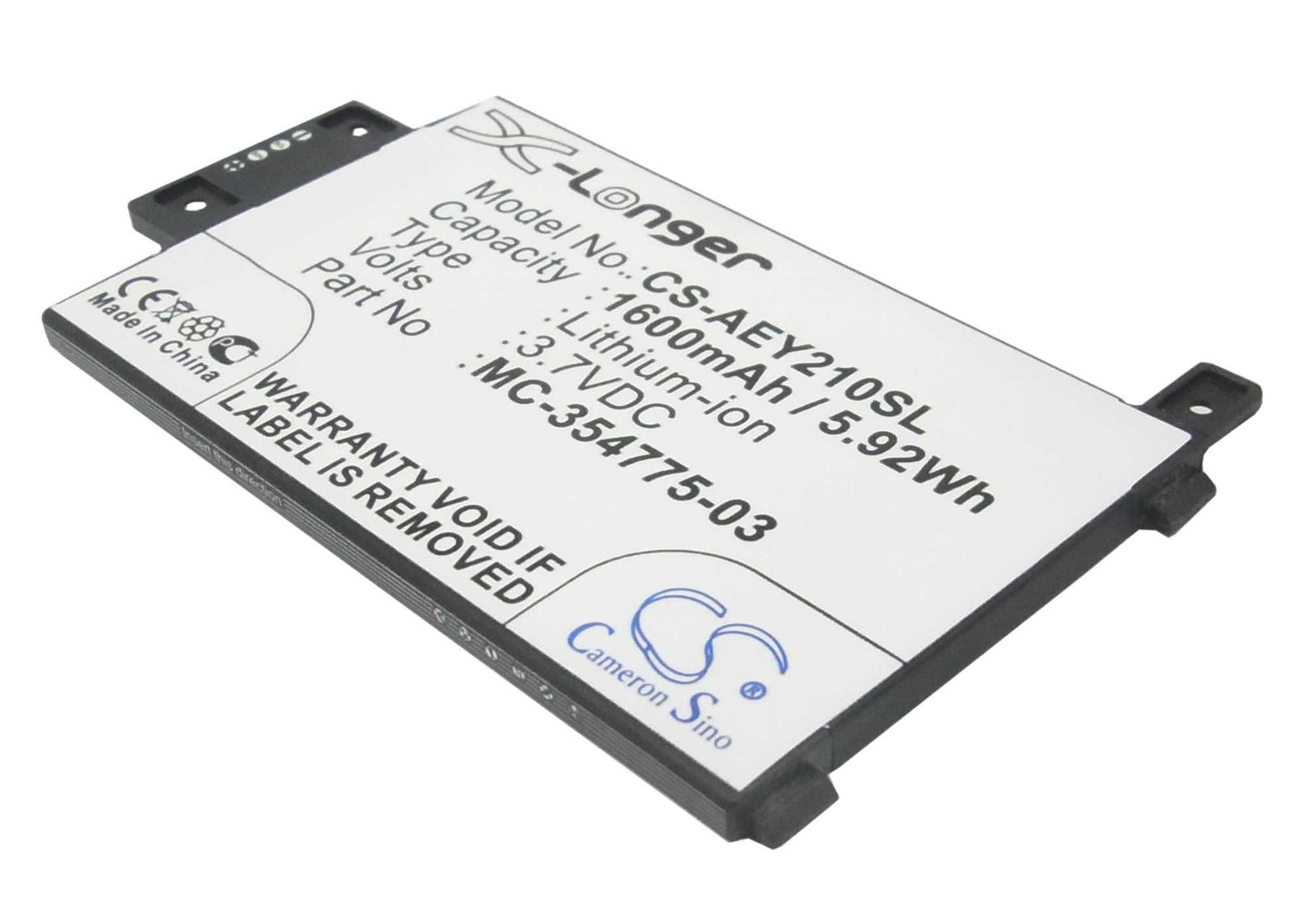 Batteria Li-Polymer 3.7V 1400mAh - CS-ABD014SL