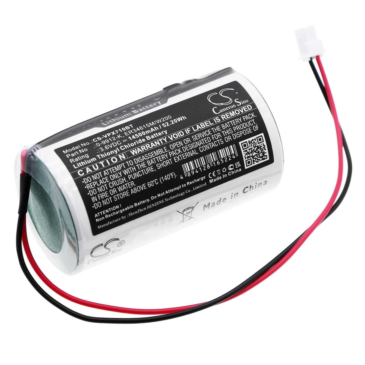 Batteria Li-MnO2 3.6V 14500mAh - CS-BCT022BT