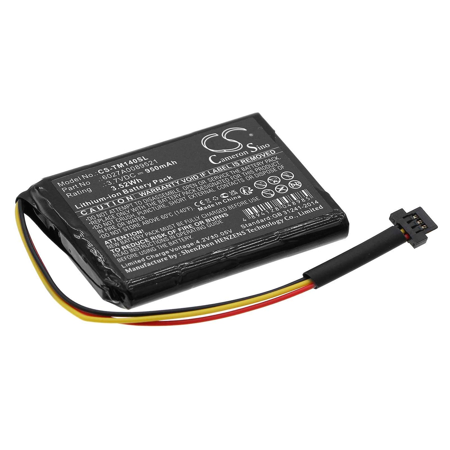 Batteria Li-ion 3.7V 1200mAh - CS-BKP001SL