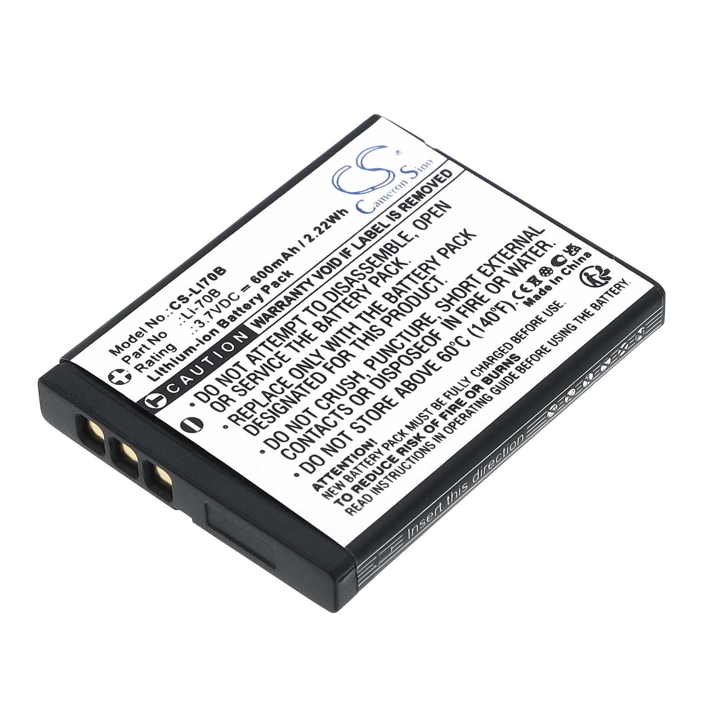 Batteria Li-ion 7.4V 850mAh - CS-BLD10MC