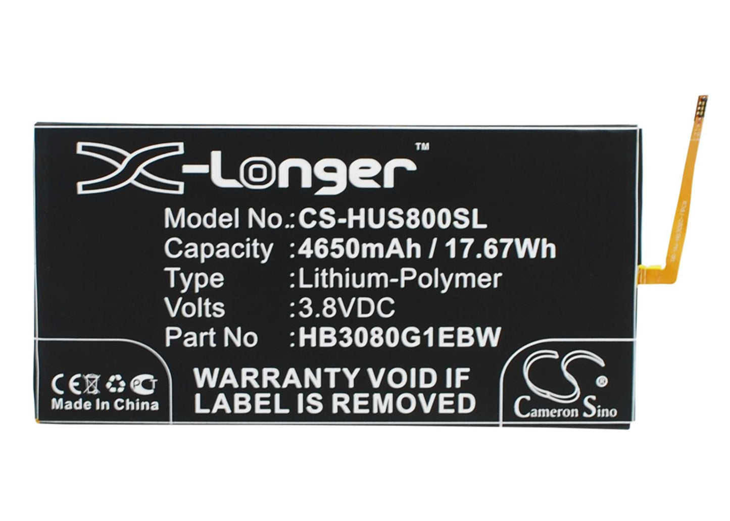 Batteria Li-Polymer 3.8V 4000mAh - CS-BLV400SL