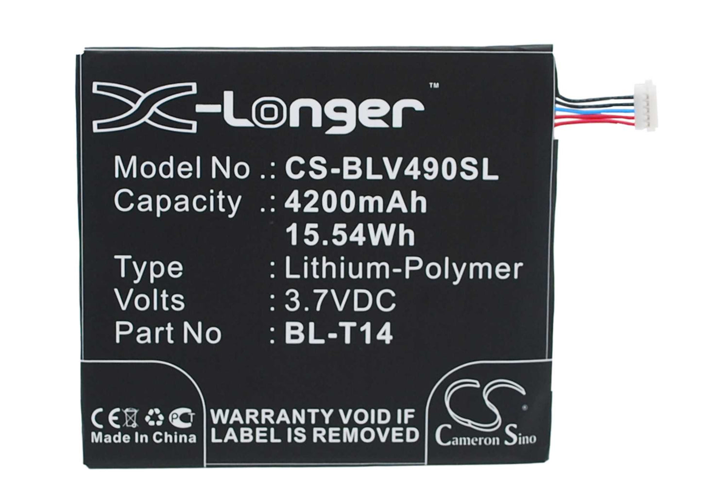 Batteria Li-Polymer 3.8V 8000mAh - CS-BLV700SL