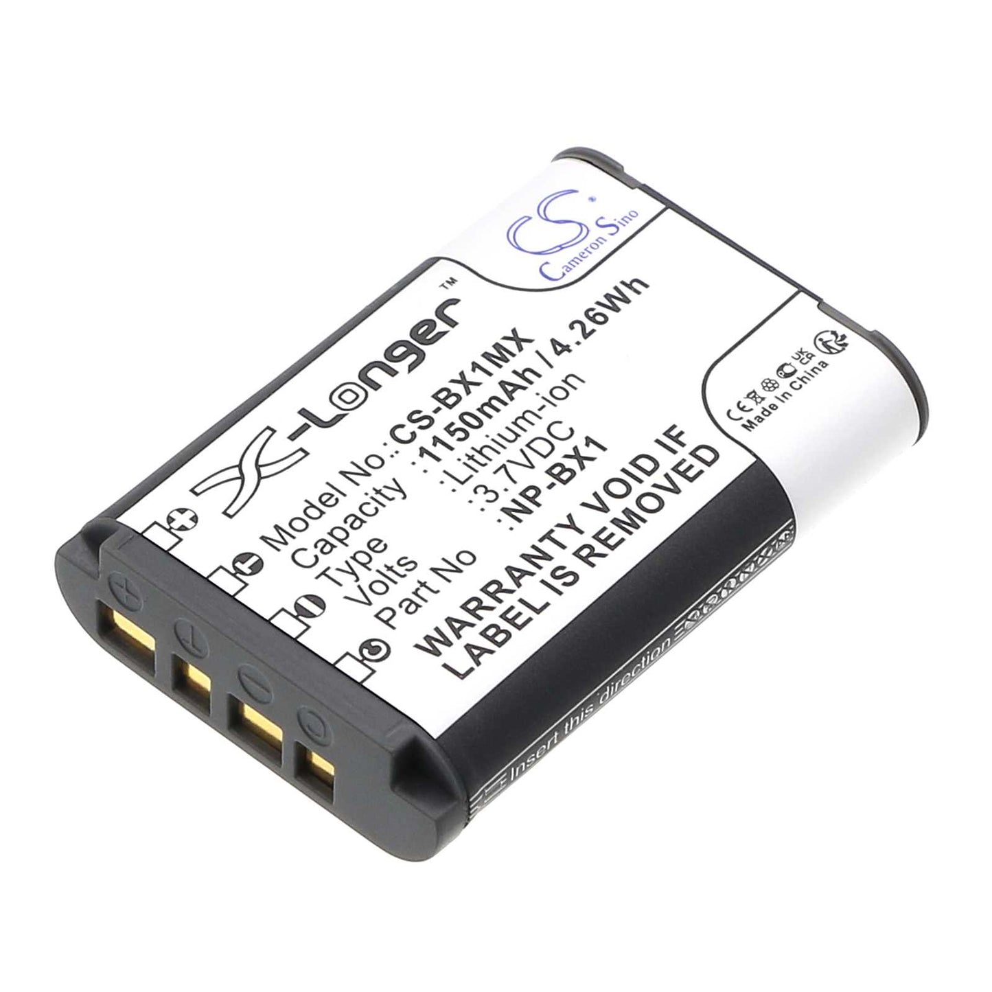 Batteria Li-ion 3.7V 950mAh - CS-BX1MC