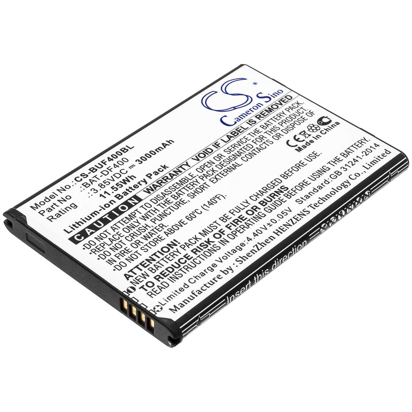 Batteria Li-ion 3.7V 1100mAh - CS-DAV110BL