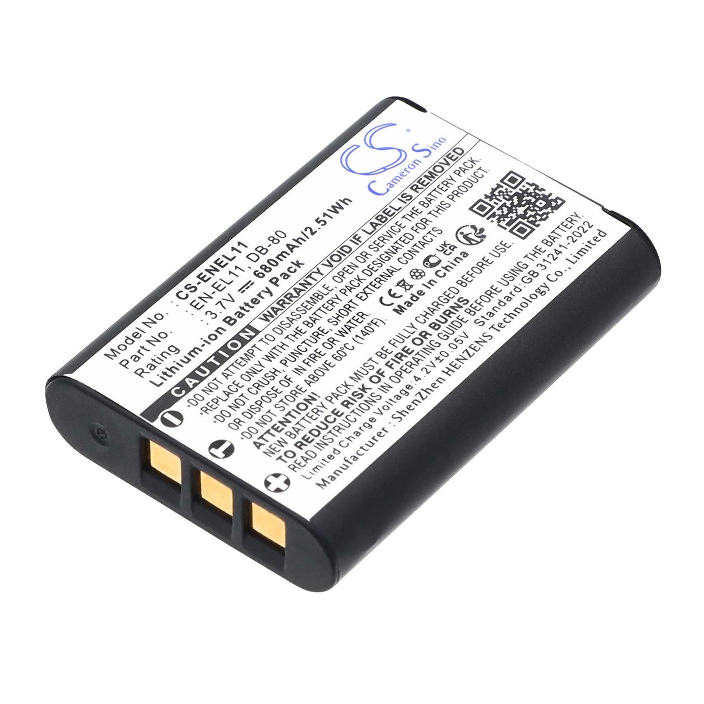 Batteria Li-ion 3.7V 1050mAh - CS-ENEL12