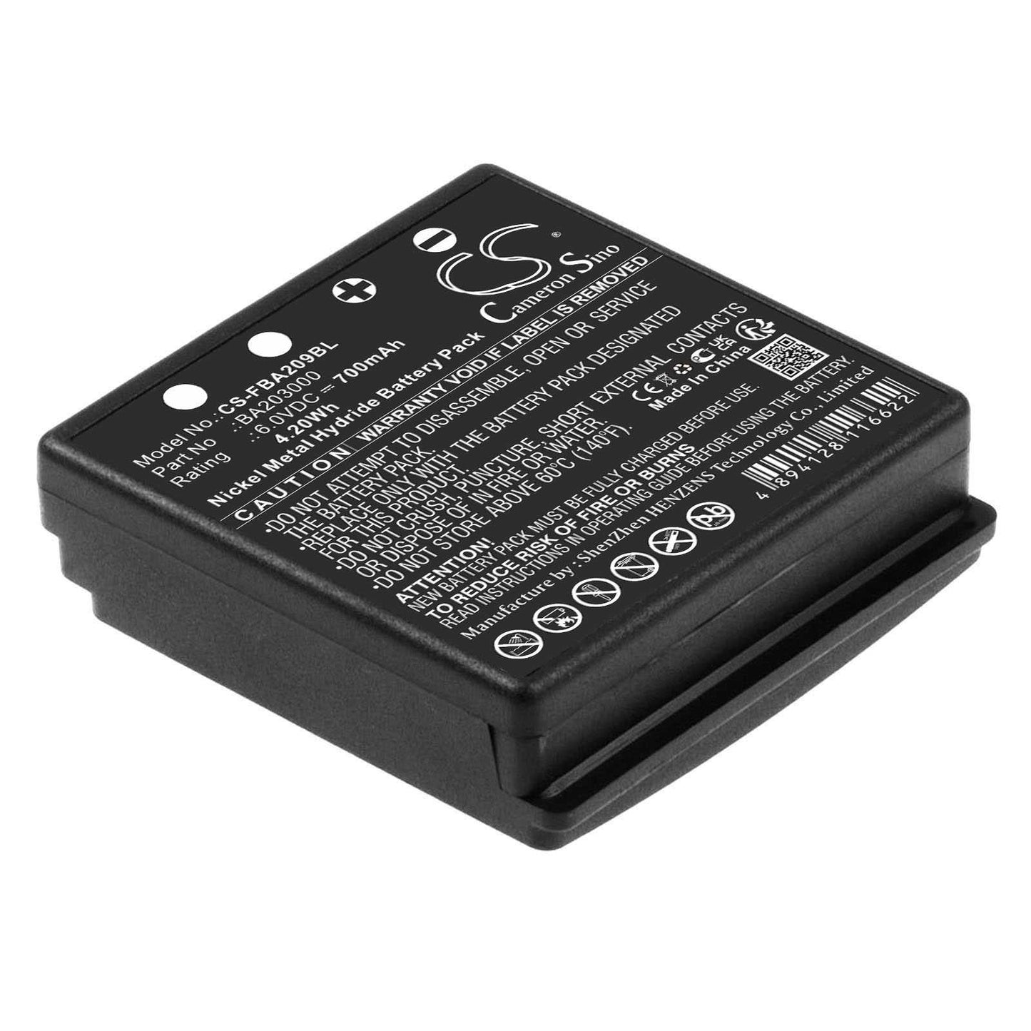 Batteria Ni-MH 6V 700mAh - CS-FBA209BL