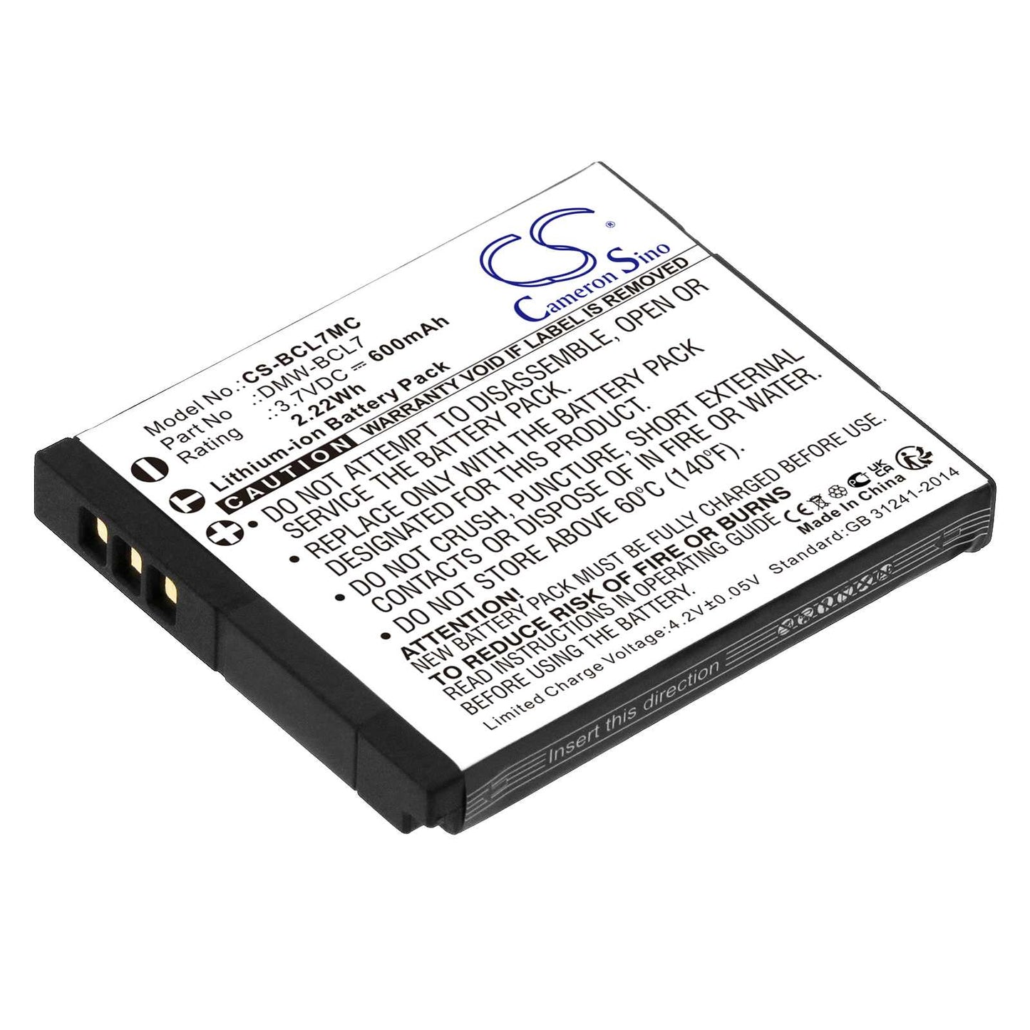 Batteria Li-ion 3.7V 1750mAh - CS-FDC002MC