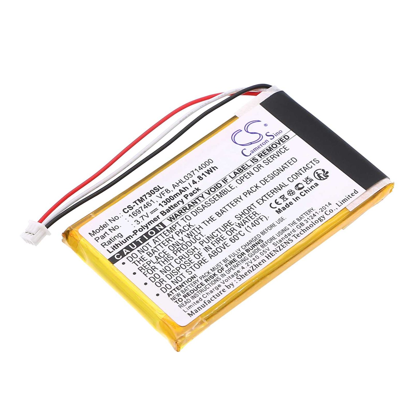 Batteria Li-ion 3.7V 1880mAh - CS-GM500SL