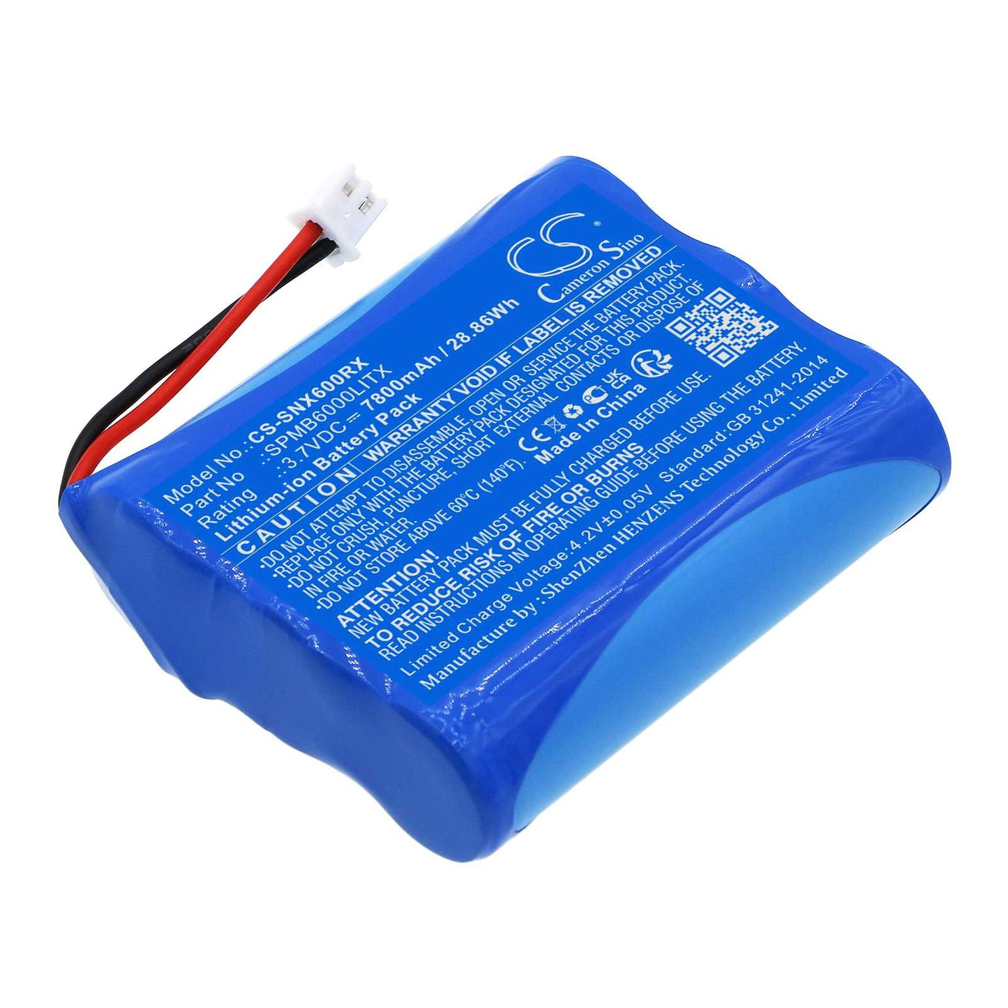 Batteria 7.2V
Discharge - CS-HTO100RX