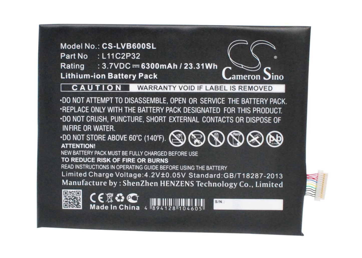 Batteria Li-Polymer 3.8V 4650mAh - CS-HUS800SL