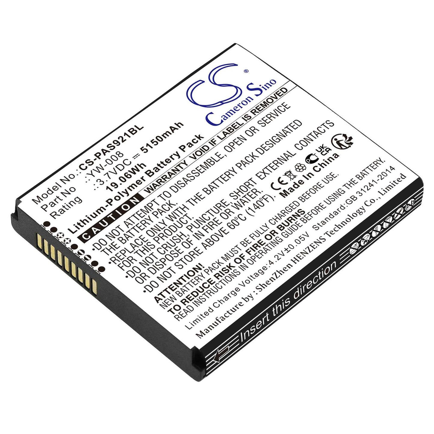 Batteria Li-Polymer 3.7V 650mAh - CS-IMB850SL