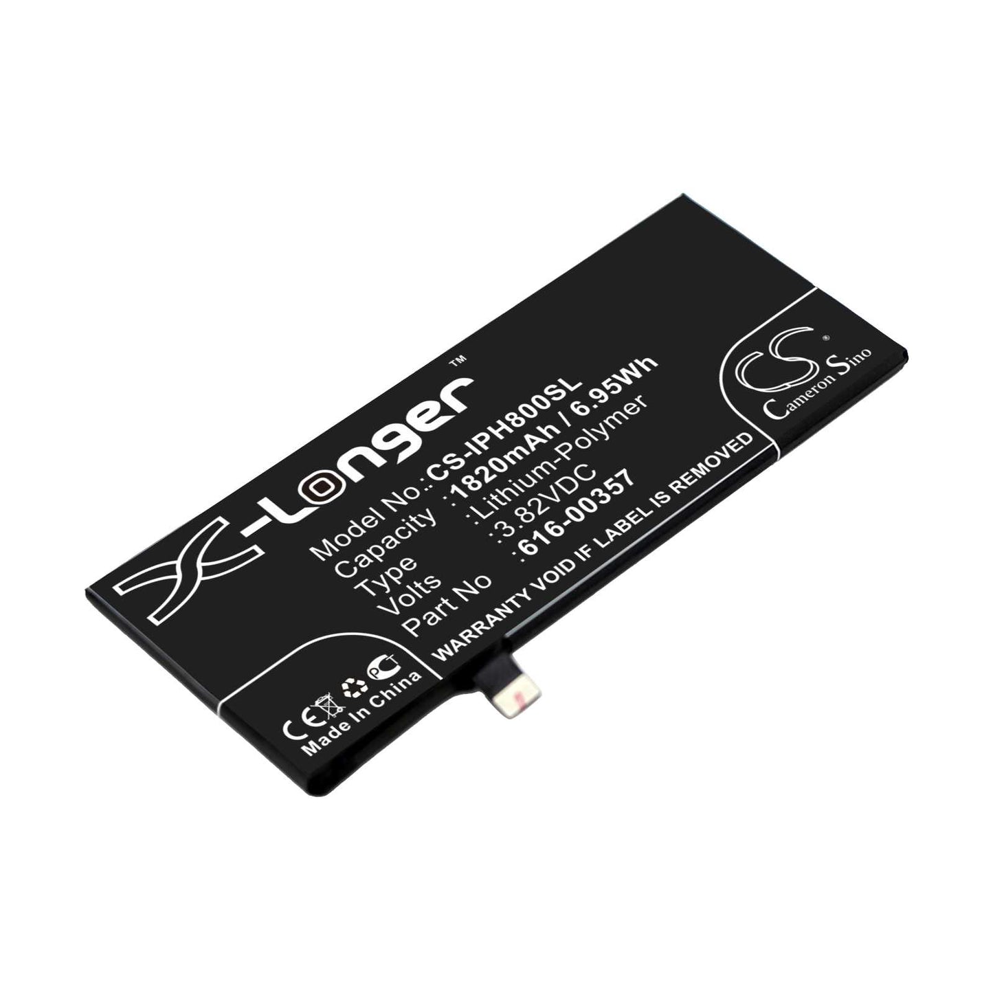 Batteria Li-Polymer 3.82V 2700mAh - CS-IPH820SL