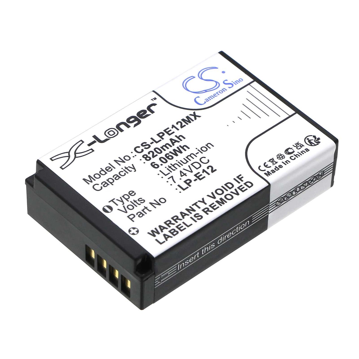Batteria Li-ion 7.4V 650mAh - CS-LPE12MC