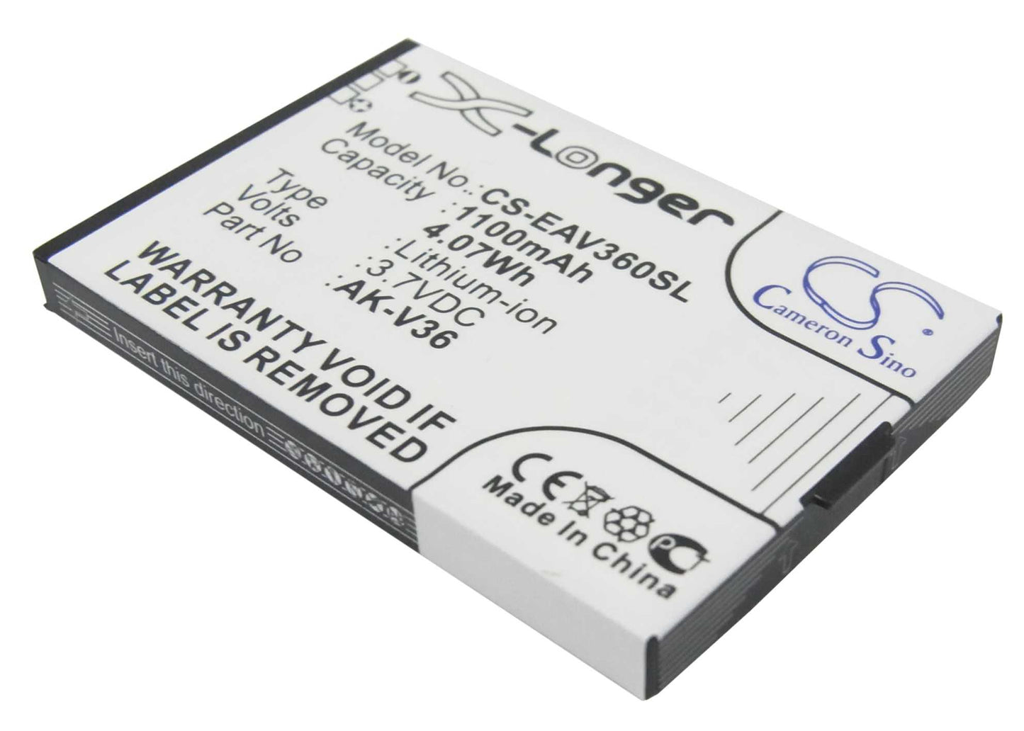 Batteria Li-ion 3.7V 700mAh - CS-LVN251SL