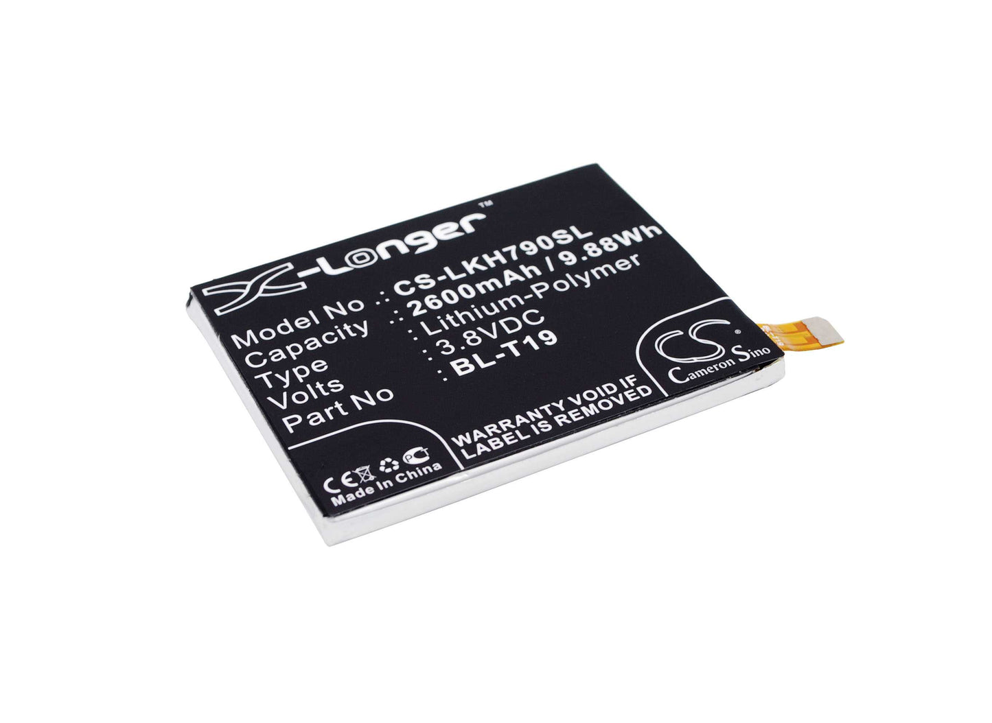 Batteria Li-Polymer 3.8V 4000mAh - CS-LVZ100SL