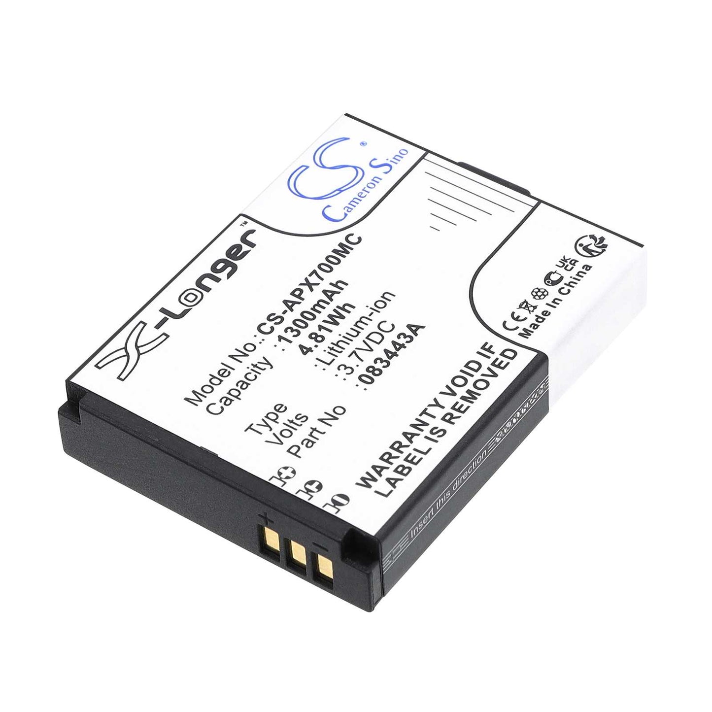 Batteria Li-ion 3.7V 1000mAh - CS-NB6LMX