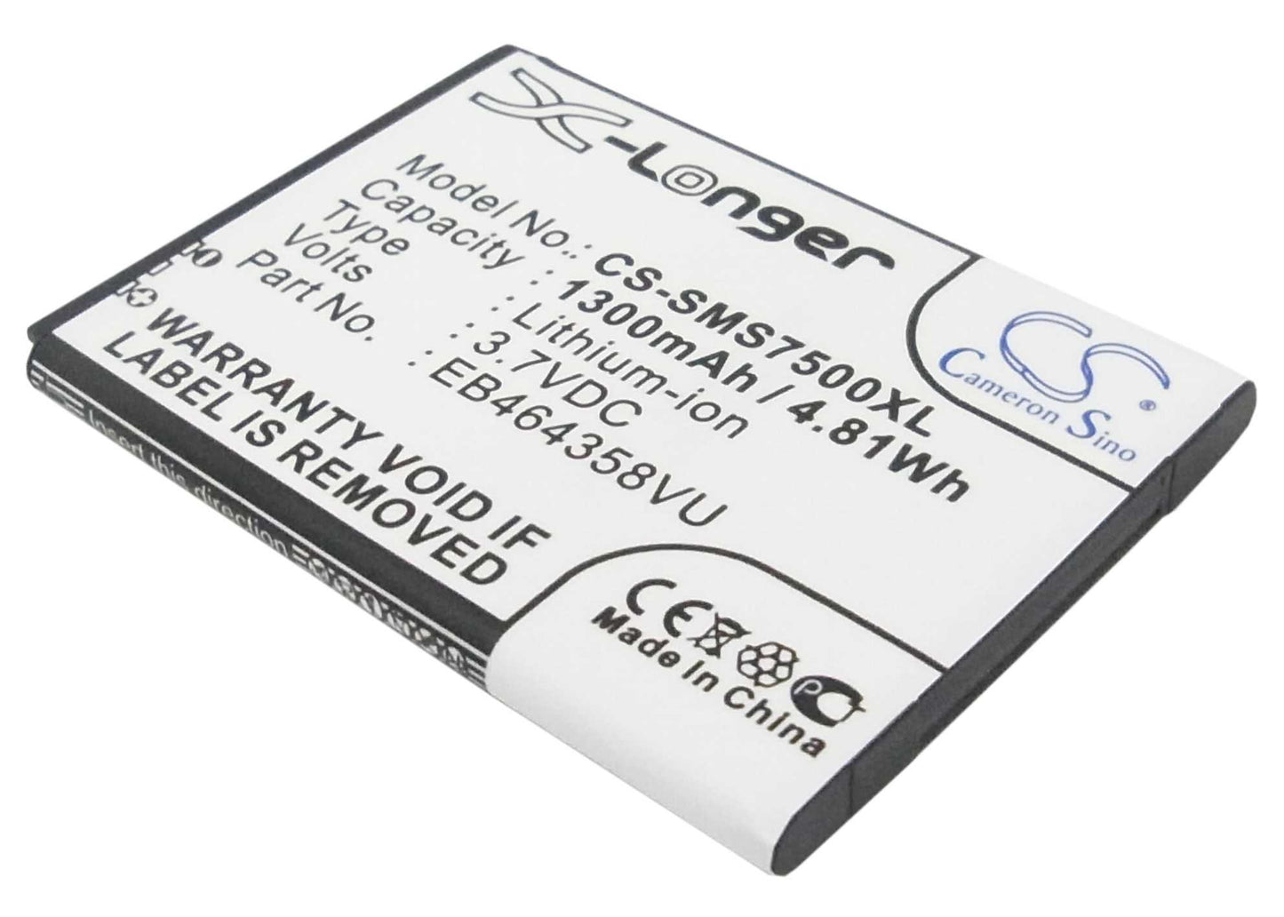 Batteria Li-ion 3.7V 1650mAh - CS-NK820XL