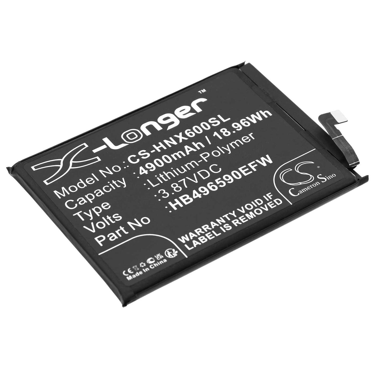 Batteria Li-ion 3.7V 1300mAh - CS-PTU155SL