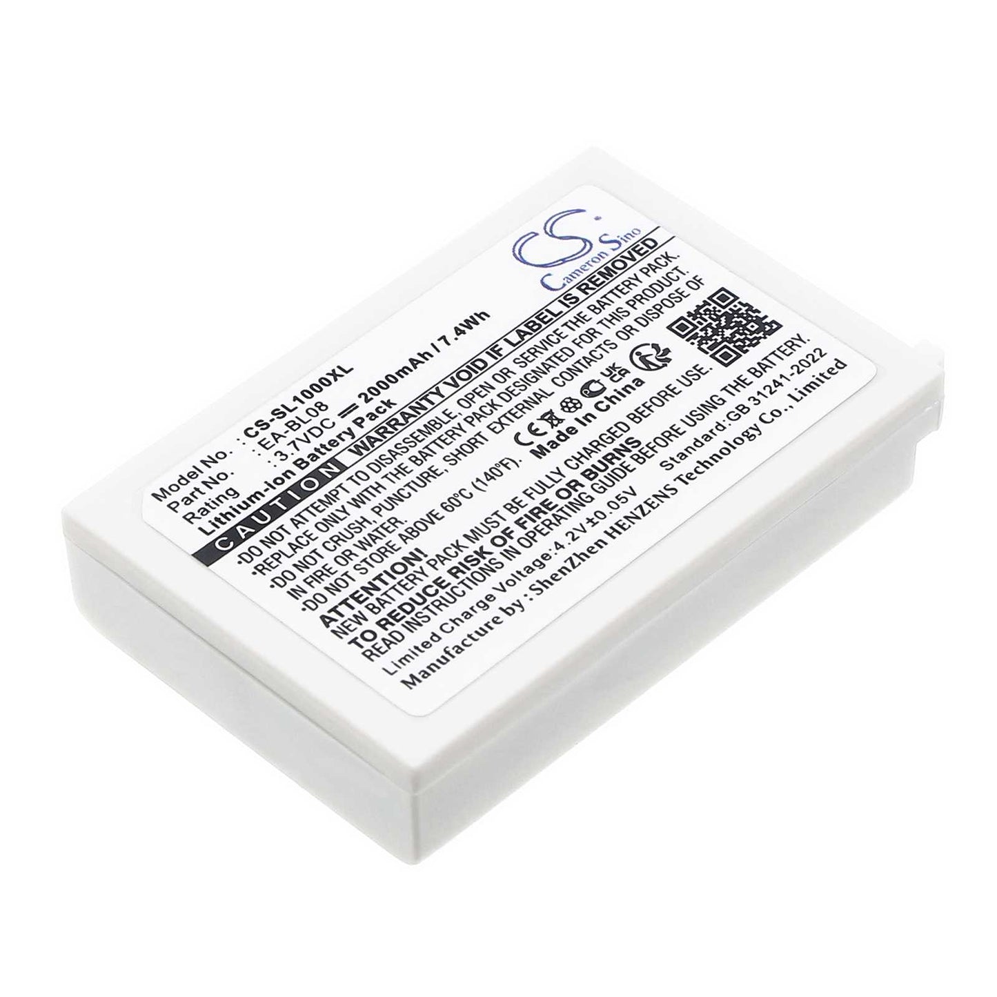 Batteria Li-ion 3.7V 1400mAh - CS-RX3000SL