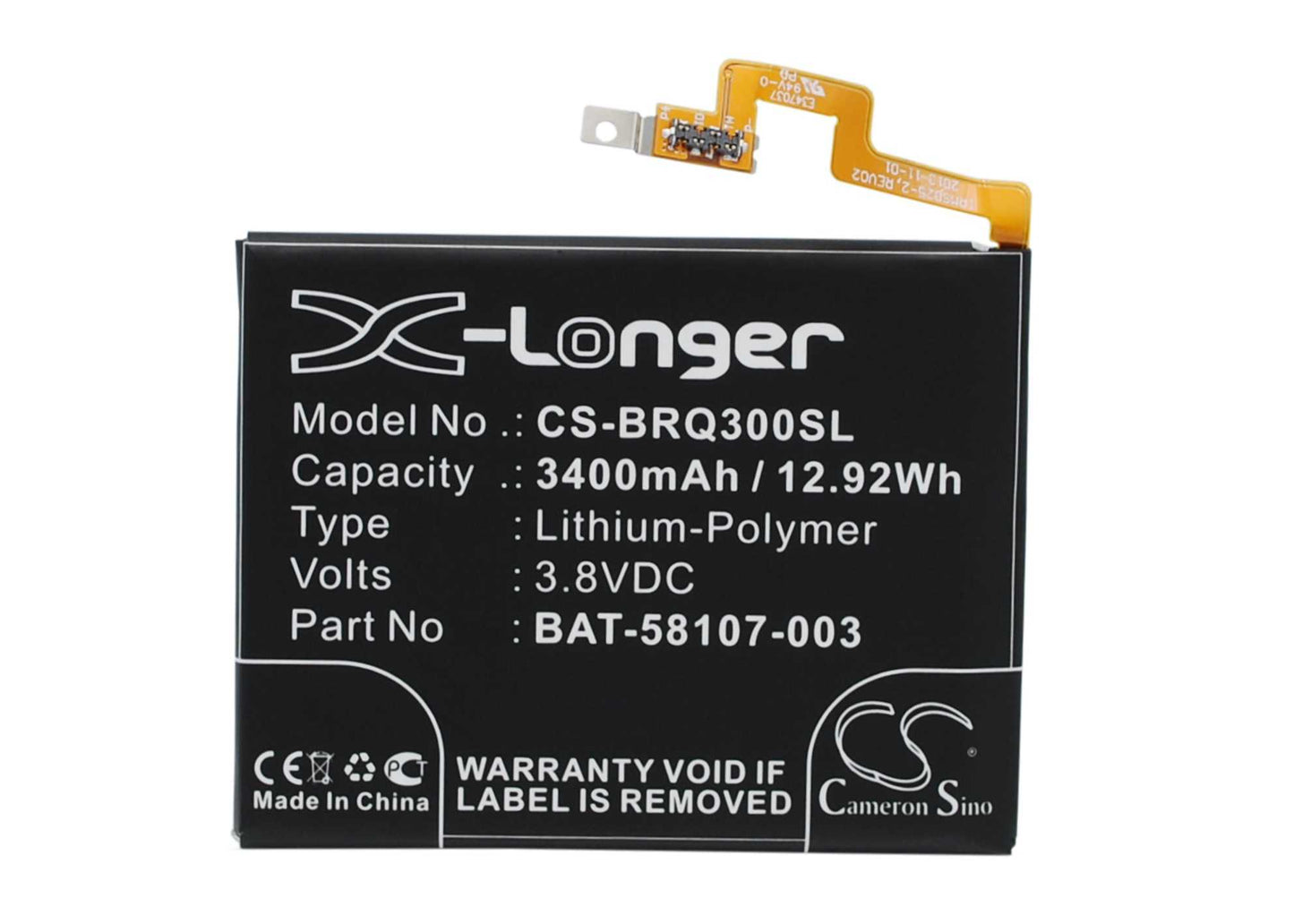 Batteria Li-Polymer 3.8V 2600mAh - CS-SMG925SL