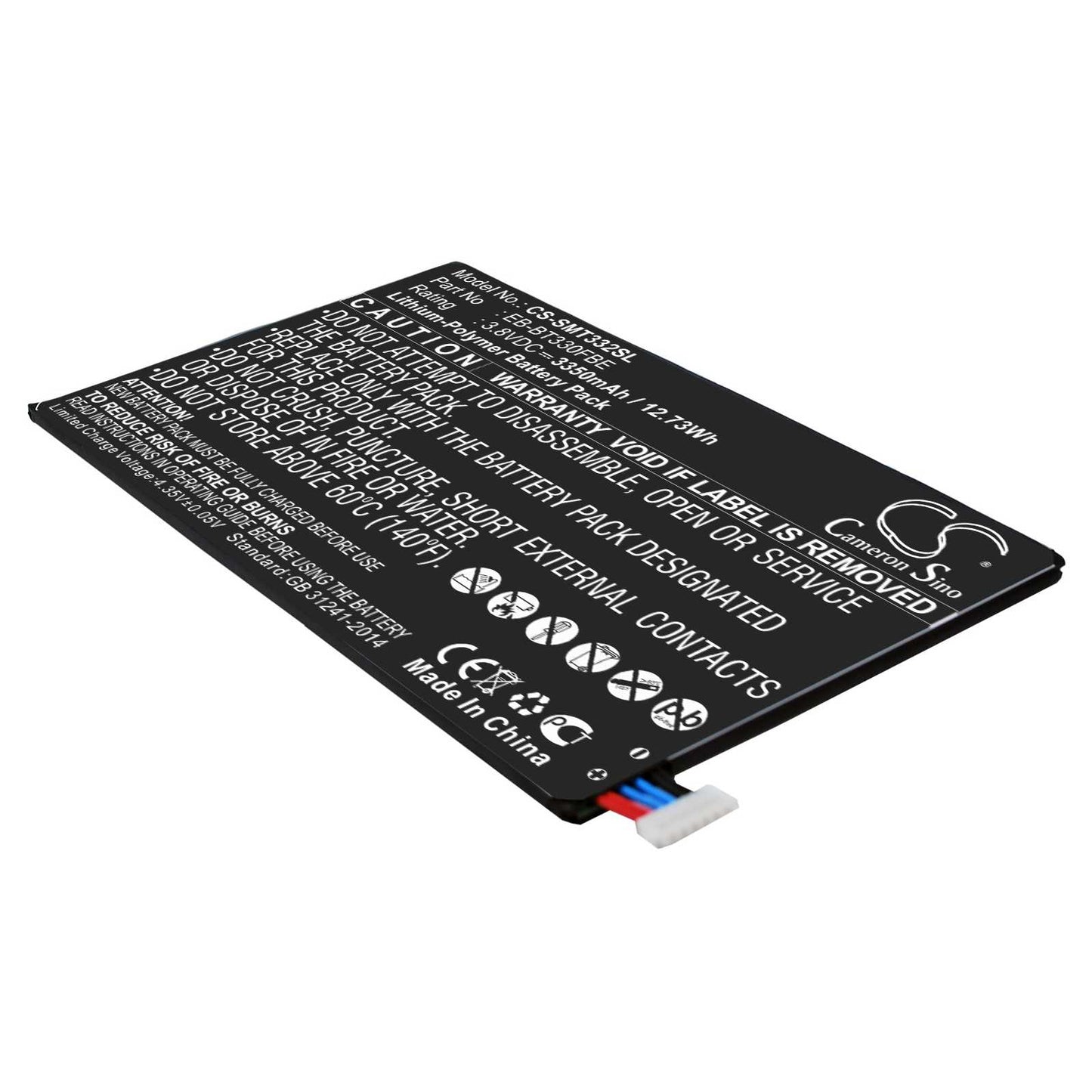 Batteria Li-Polymer 3.8V 3000mAh - CS-SMT231SL