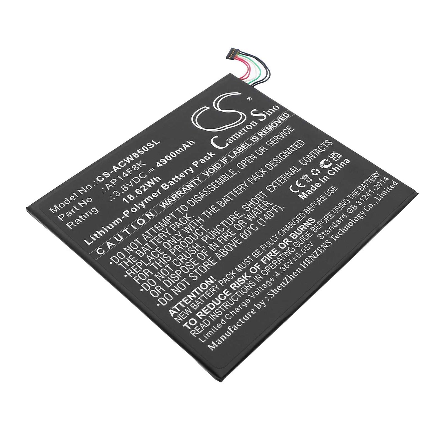Batteria Li-Polymer 3.8V 6000mAh - CS-SMT550SL