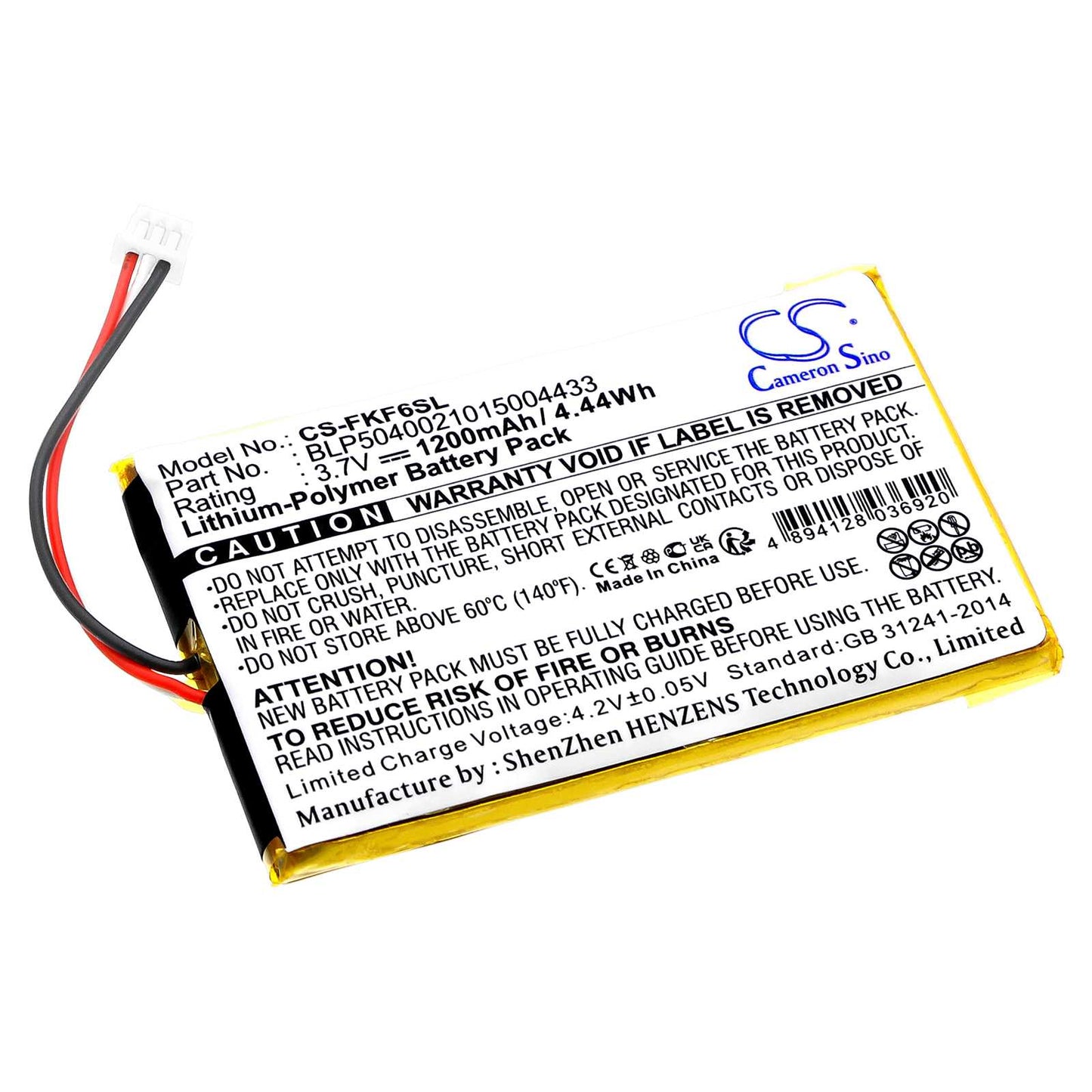 Batteria Li-ion 3.7V 1100mAh - CS-TM940SL
