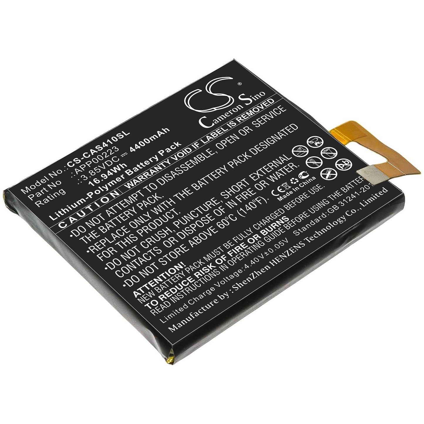 Batteria Li-ion 3.8V 2400mAh - CS-WKL400SL