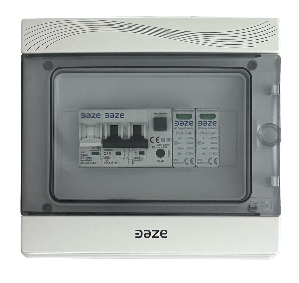 Quadro Elettrico di Protezione Daze Trifase 40 A 400 V per Wallbox