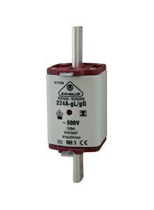 Fusibile NH00 Jean Müller M00GL160 160A gG 500V per Sezionatore KETO-00