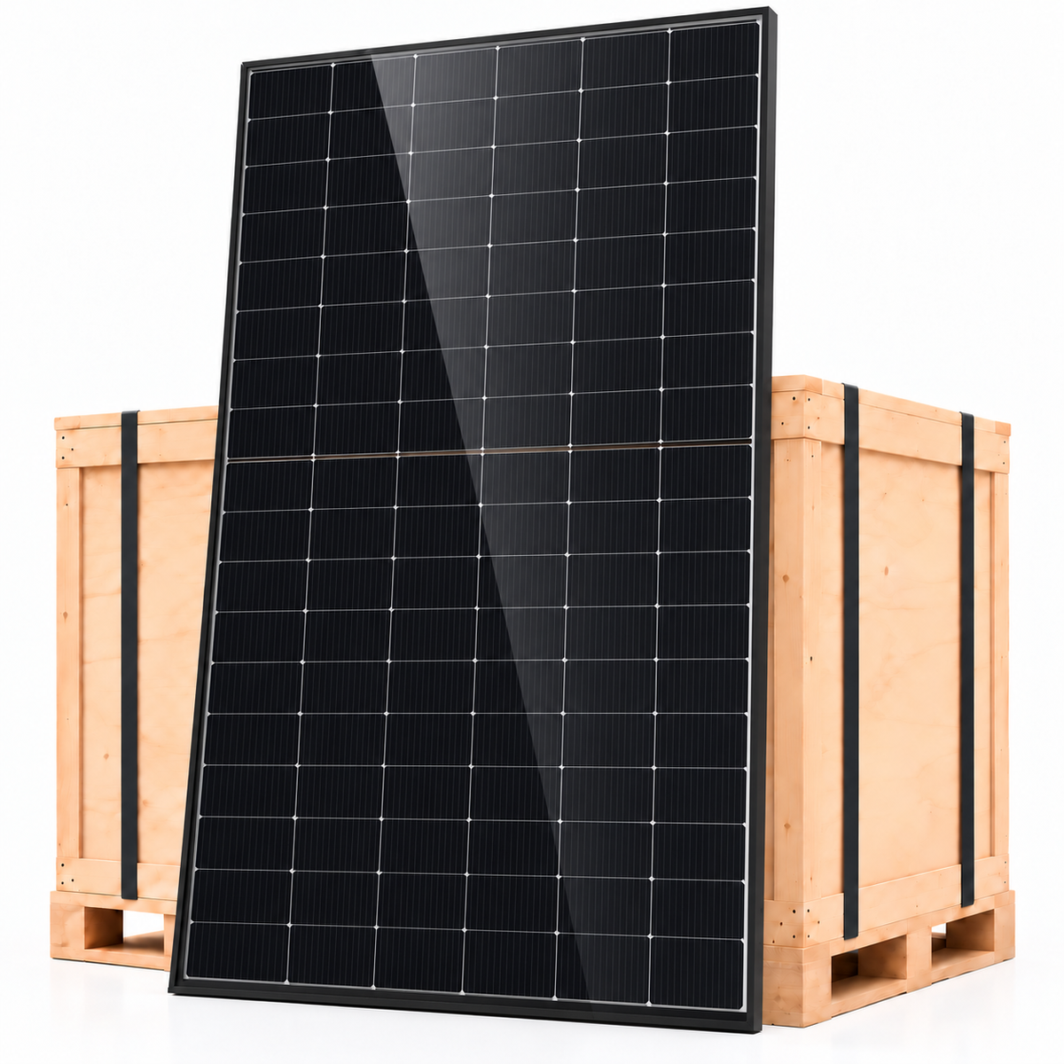 Bancale 36 moduli fotovoltaici DMEGC DM515G12RT-B54HBW 515 W bifacciali cornice nera e retro bianco 18,54 kWp