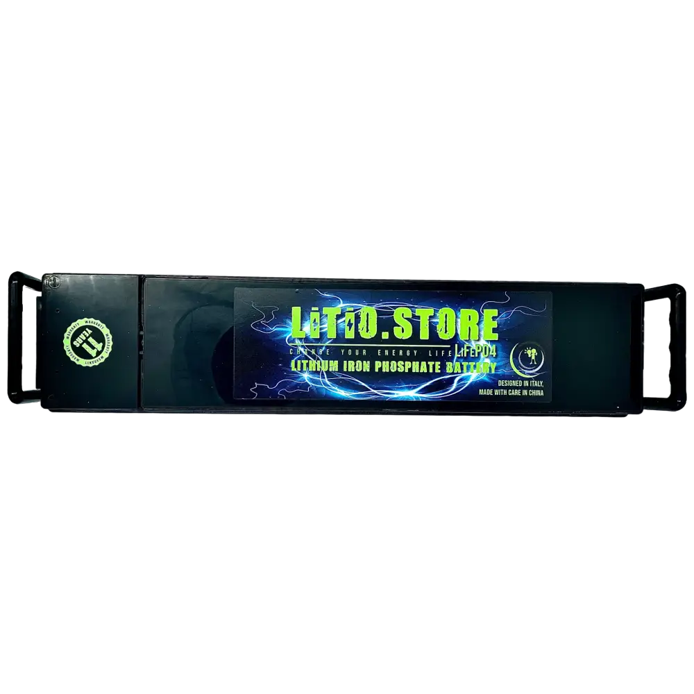Batteria LiFePO4 12V 200Ah Litio Store LFP 100A BMS Ultraslim 2560Wh 11511 - LiFePO4 Battery