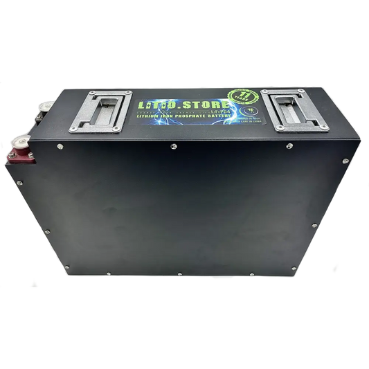 Batteria LiFePO4 12V 200Ah Litio Store LFP 200A BMS 2560Wh - Box in Metallo - Serie Ultraslim 11512 - LiFePO4 Battery