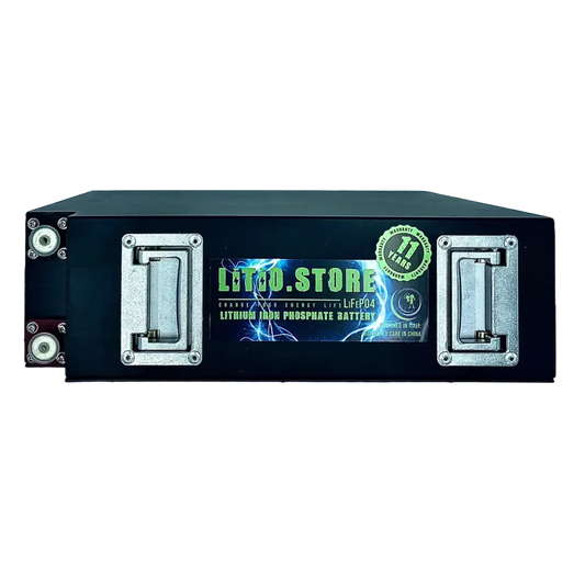 Batteria LiFePO4 12V 200Ah Litio Store LFP 200A BMS 2560Wh - Box in Metallo - Serie Ultraslim 11512 - LiFePO4 Battery