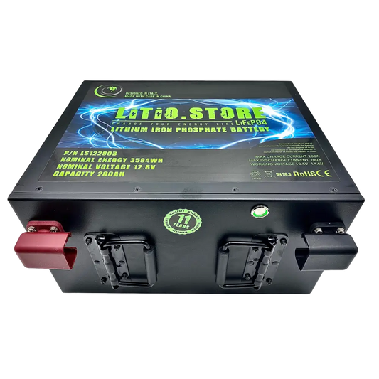 Batteria LiFePO4 12V 280Ah Sottosedile Bluetooth Litio Store LFP 200A BMS 3584Wh 11487 - LiFePO4 Battery