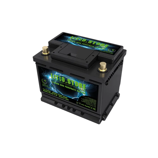 Batteria LiFePO4 12V 36Ah CCA 1000A Avviamento litio-ferro-fosfato Pb-90Ah BMS attivo 460Wh 15.6V -20°C Serie Starter