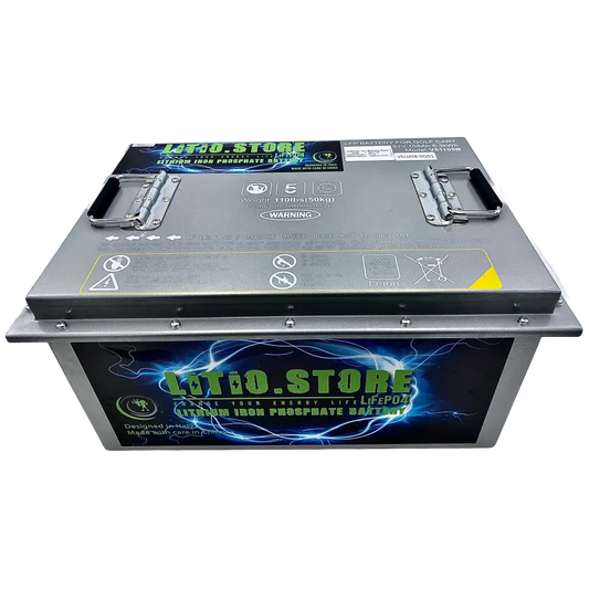 Batteria LiFePO4 48V 105Ah litio-ferro-fosfato 200A BMS 5376Wh per Golf Car Barche Litio Store Serie PRO