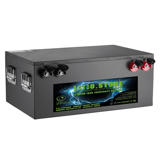 Batteria LiFePO4 48V 200Ah litio-ferro-fosfato 200A BMS 10240Wh 10kWh per Barche - Golf Cars - Litio Store Serie PRO