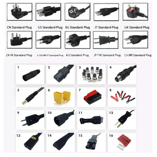 Caricabatterie a 220V 124.8V 20A 3000W Waterproof IP67 LITIO STORE DL-3000WP per batterie al Sodio ioni di sodio