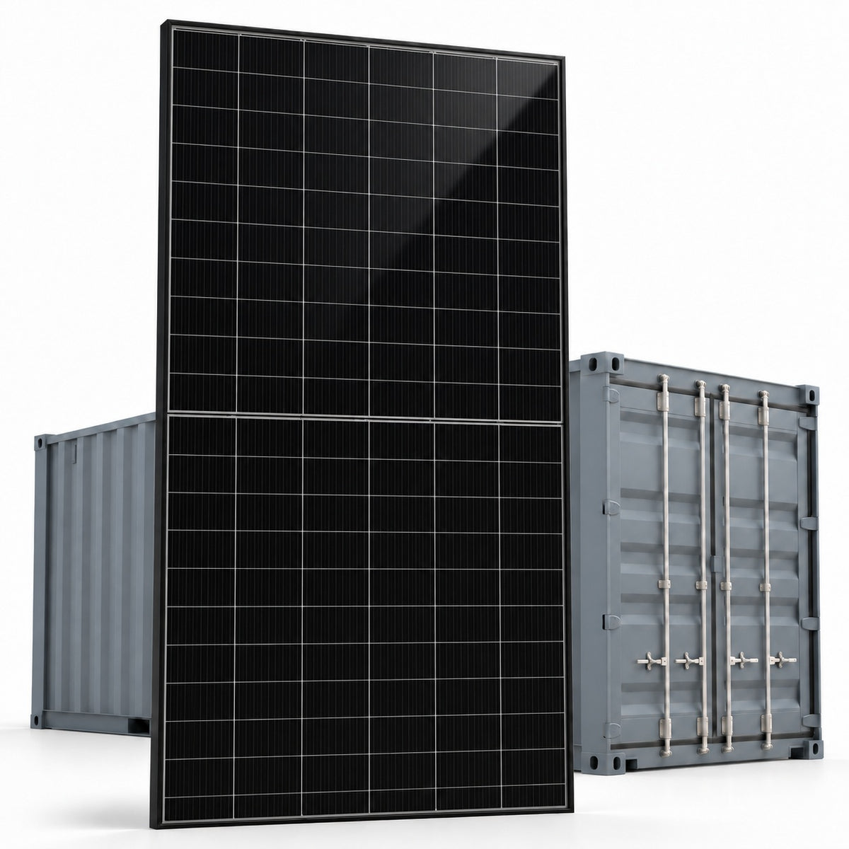 Container da 432 kWp — 864 moduli fotovoltaici JA Solar JAM60D41-500/LB 500 W bifacciali