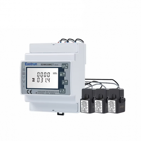 Energy Meter Trifase Eastron SDM630MCT con 3 TA 40mA