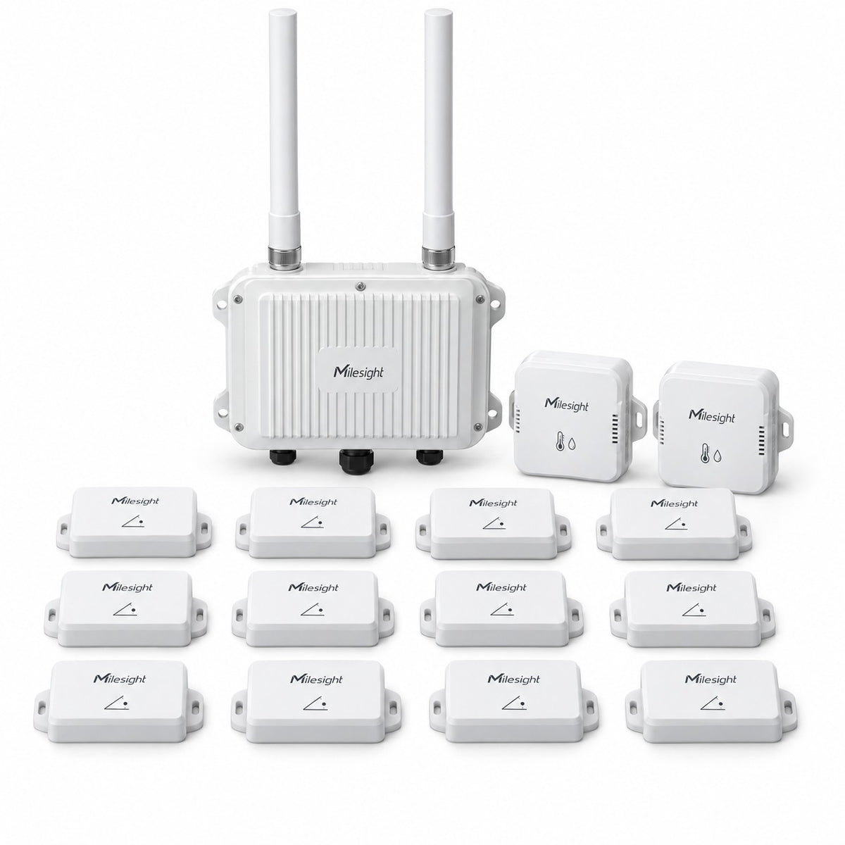 Kit monitoraggio strutturale 12 punti Litio Store: i dispositivi Milesight inclusi nel kit