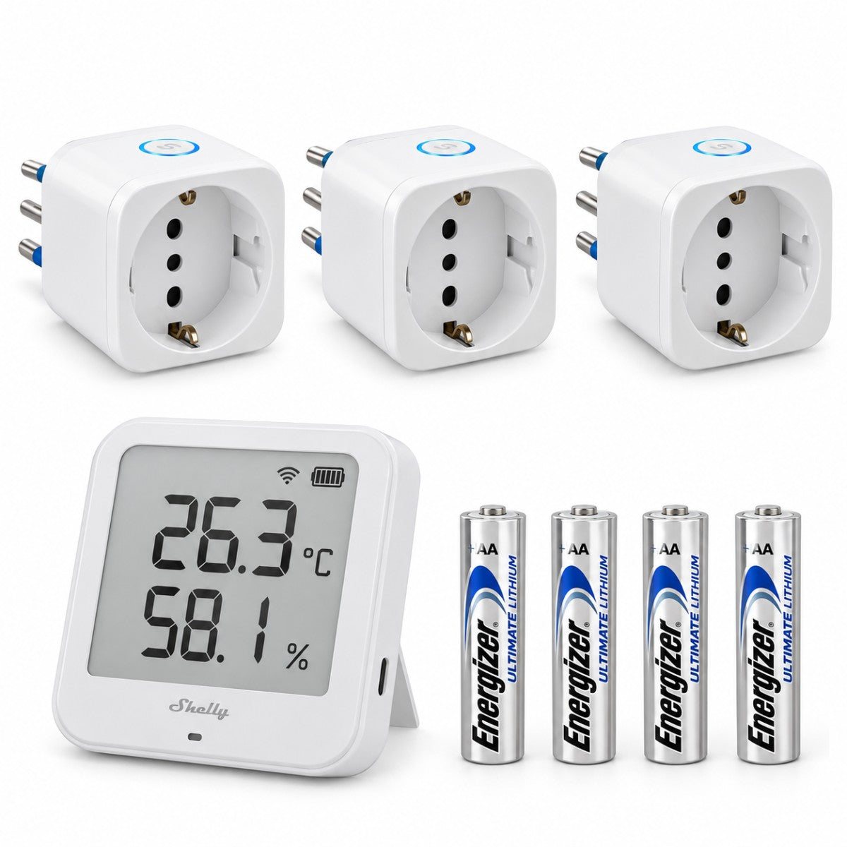 Kit prese italiane smart Shelly tipo L – dispositivi