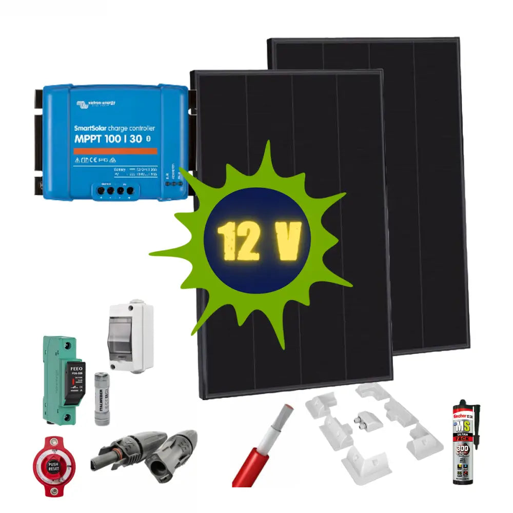 Kit solare completo 360W per batteria 12V