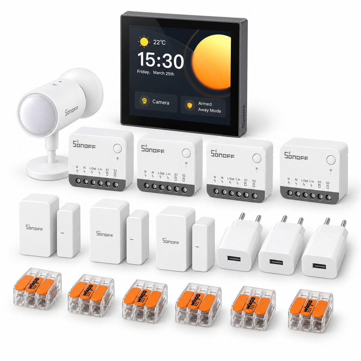 Kit starter con pannello Sonoff NSPanel Pro: i dispositivi inclusi