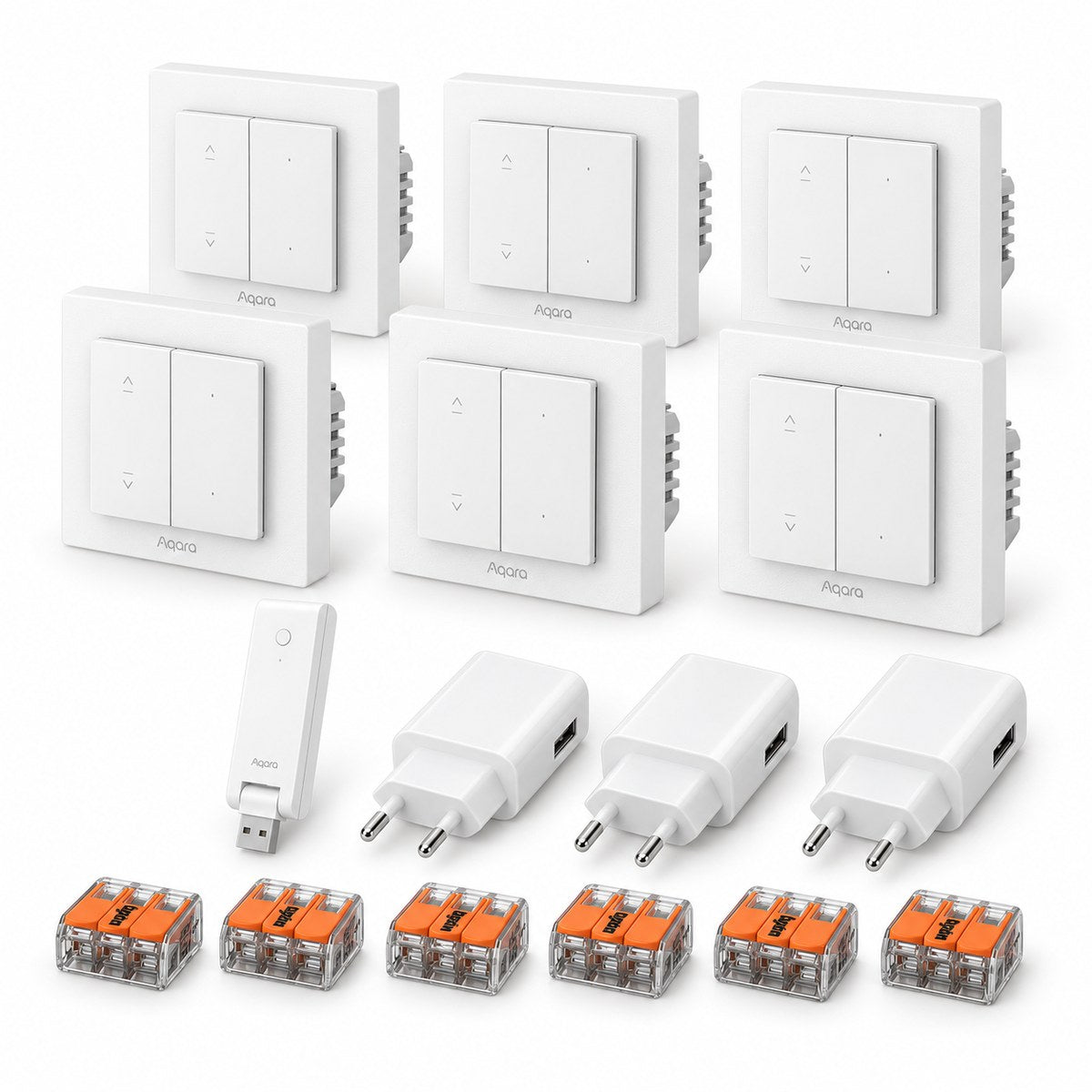 Kit tapparelle Aqara H2 (6 finestre): i dispositivi inclusi