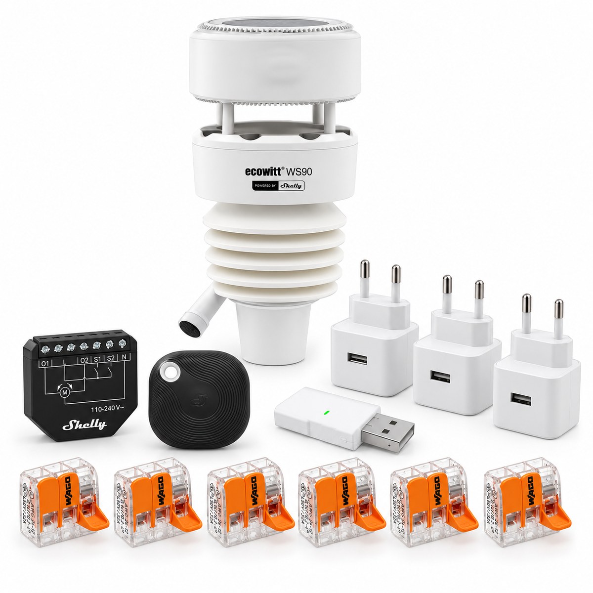 Kit tenda da sole con anemometro: i dispositivi inclusi