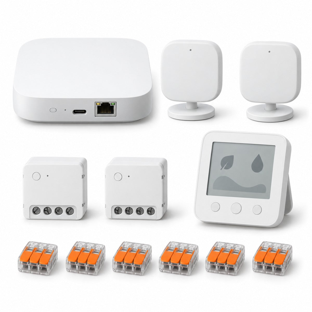 Kit ufficio piccolo – luci con presenza e clima – dispositivi
